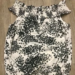 White House black market off the shoulder shirt